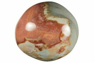 Polished Polychrome Jasper Palm Stone - Madagascar #217866