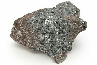 Metallic, Needle-Like Pyrolusite Crystals - Morocco #218097