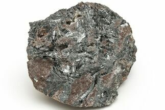 Metallic, Needle-Like Pyrolusite Crystals - Morocco #218102