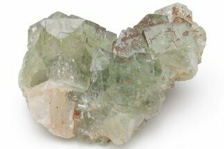 Green Cubic Fluorite Crystal Cluster - Morocco #219255