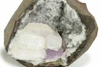 Amethyst, Chabazite, Apophyllite, and Barite Association - India #220115