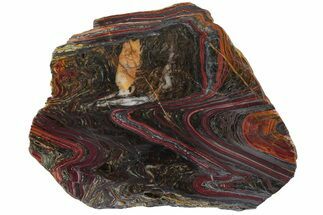 Polished Tiger Iron Stromatolite Slab - Billion Years #221796