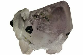 Double-Terminated Amethyst Crystal Cluster with Epidote - China #221172