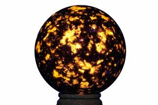 Fluorescent, Sodalite-Syenite Sphere - China #222877
