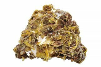 Yellow Wulfenite Crystals - Lucin, Utah #223328