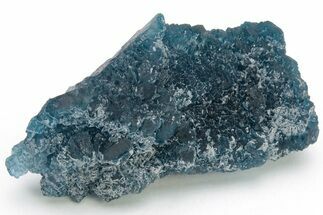 Blue, Cubic/Octahedral Fluorite Encrusted Quartz - Inner Mongolia #224779