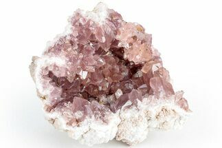 Sparkly, Pink Amethyst Geode (Half) - Argentina #225742