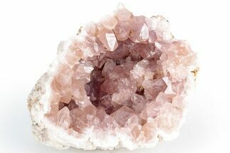 Sparkly, Pink Amethyst Geode Section - Argentina #225756