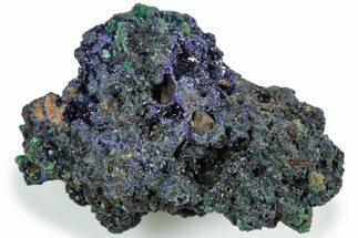 Sparkling Azurite and Malachite Crystal Association - China #217604