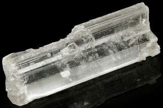 Water-Clear, Selenite Crystal with Hematite Phantom - China #226100