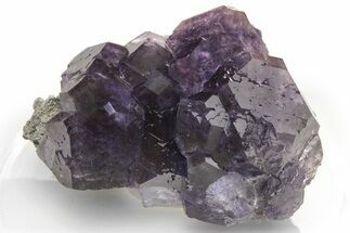 Purple Cube-Dodecahedron Fluorite Cluster - China #226158