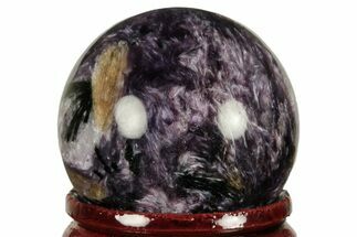 Polished Purple Charoite Sphere - Siberia #212325