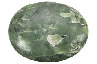 Polished Jade (Nephrite) Palm Stone - Afghanistan #220986