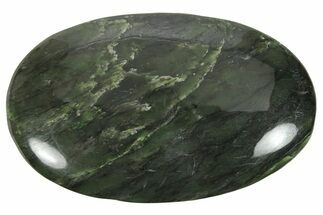 Polished Jade (Nephrite) Palm Stone - Afghanistan #220991