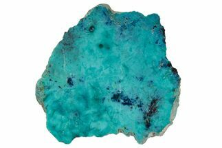 Colorful Chrysocolla and Shattuckite Slab - Mexico #227876