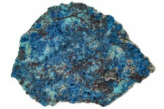 Colorful Chrysocolla and Shattuckite Slab - Mexico #227881