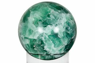Polished Green Fluorite Sphere - Mexico #227221