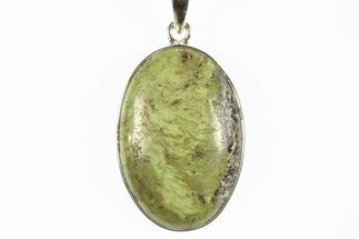 Green Gaspeite Pendant (Necklace) - Sterling Silver #228702