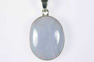 Blue Lace Agate Pendant (Necklace) - Sterling Silver #228644