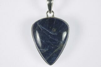 Polished Sodalite Pendant (Necklace) - Sterling Silver #228568