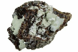 Andradite Garnet, Feldspar, and Mica - Pakistan #213397