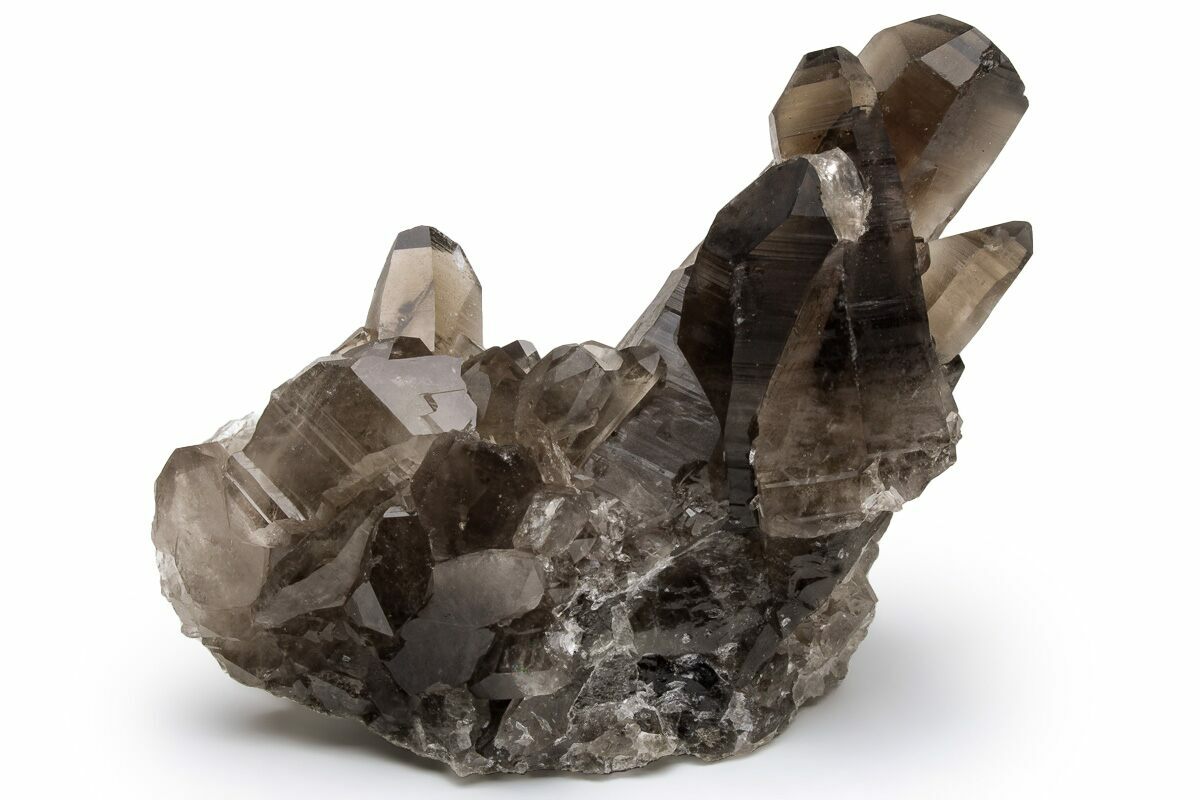 3.6" Natural Smoky Quartz Crystal Cluster Brazil (231282) For Sale