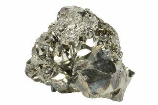 Gleaming Pyrite Crystal Cluster - Peru #231519