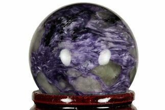 Polished Purple Charoite Sphere - Siberia #212304