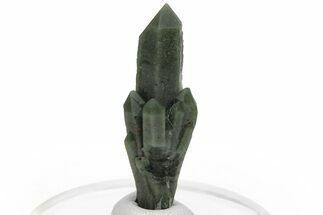 Green, Hedenbergite Included Quartz Cluster - Mongolia #231692