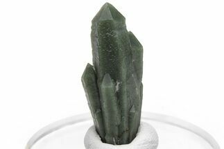 Green, Hedenbergite Included Quartz Cluster - Mongolia #231667