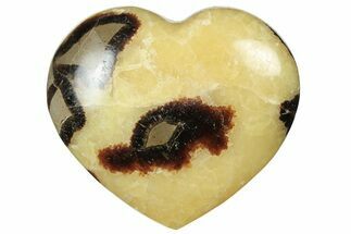 Polished Septarian Heart - Madagascar #205170