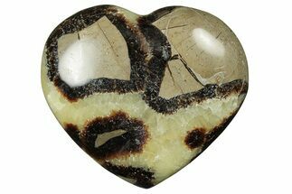 Polished Septarian Heart - Madagascar #205388