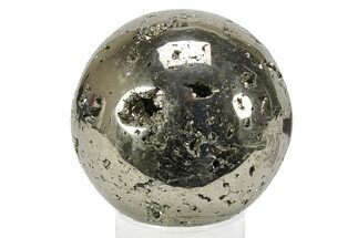 Polished Pyrite Sphere - Peru #231640