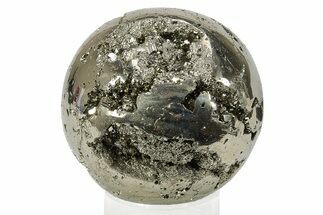 Polished Pyrite Sphere - Peru #231645