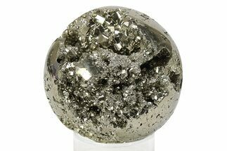 Polished Pyrite Sphere - Peru #231650