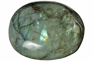 Flashy, Polished Labradorite Palm Stone - Madagascar #232459