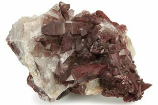 Natural, Red Quartz Crystal Cluster - Morocco #232864