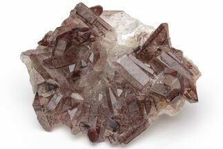Natural, Red Quartz Crystal Cluster - Morocco #232894