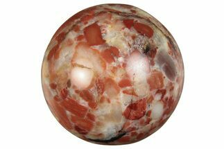 Polished, Brecciated Red Jasper Sphere #233621