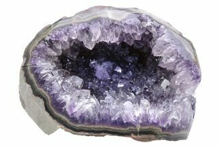 Purple Amethyst Geode with Polished Face - Uruguay #233600