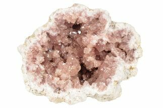 Sparkly, Pink Amethyst Geode Half - Argentina #235161