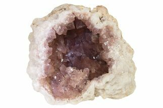 Sparkly, Pink Amethyst Geode Half - Argentina #235171
