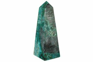Polished Chrysocolla and Malachite Obelisk - Peru #237039