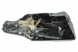 Lustrous Ilvaite Crystal with Quartz Crystals - Inner Mongolia #173090