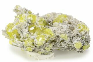 Striking Sulfur Crystal Cluster - Italy #240641