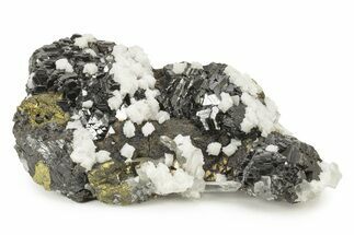 Quartz, Dolomite & Sphalerite on Chalcopyrite - Peru #238961