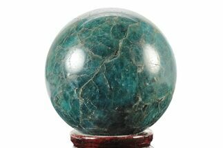 Bright Blue Apatite Sphere - Madagascar #241445