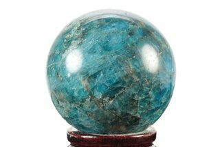 Bright Blue Apatite Sphere - Madagascar #241451