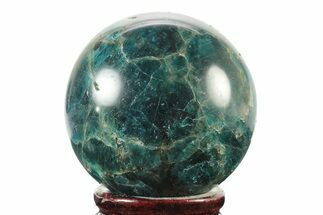 Bright Blue Apatite Sphere - Madagascar #241455