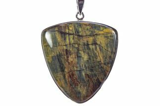 Blue Tiger's Eye Pendant (Necklace) - Sterling Silver #241274